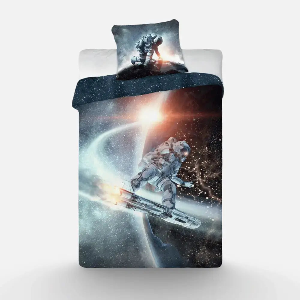 Pamut gyerek ágynemű asztronauta mintával