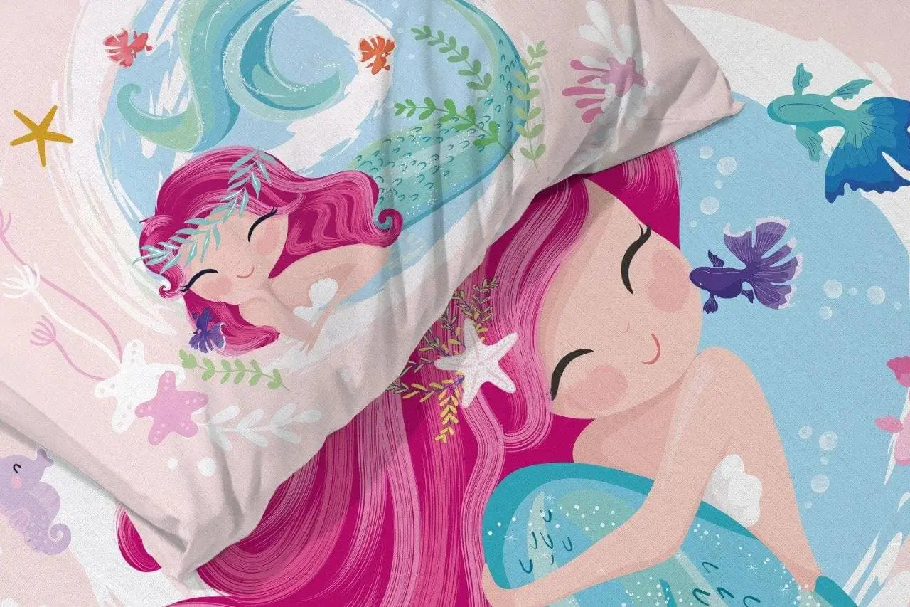 Sellő mintás ovis gyerek ágynemű