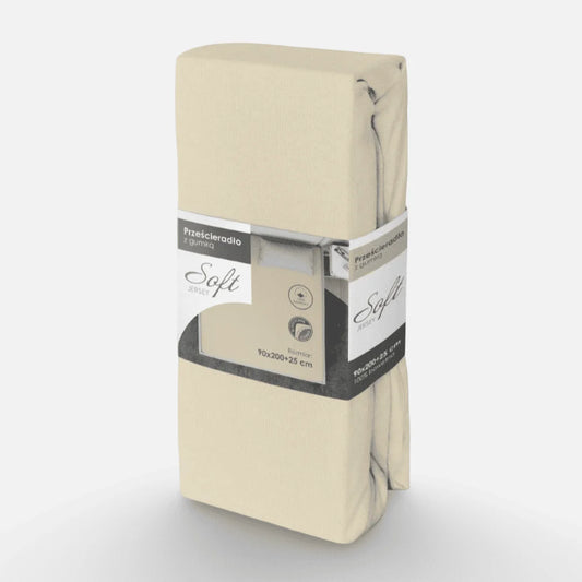 Bézs gumis pamut lepedő