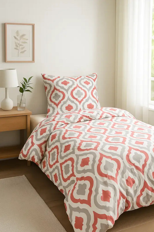 Geometrai mintás pamut ágynemű garnitúra