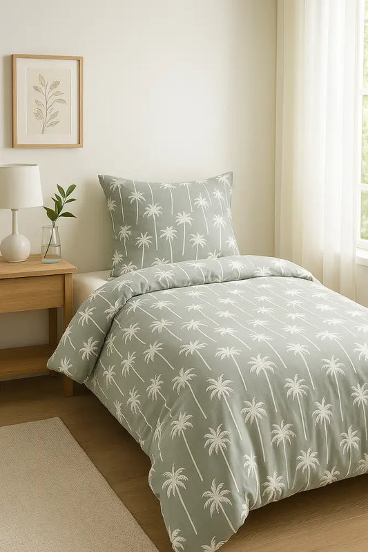 Pálmafás pamut ágyneműhuzat garnitúra