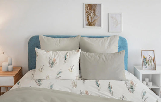 Virágos pamut ágynemű szett garnitúra