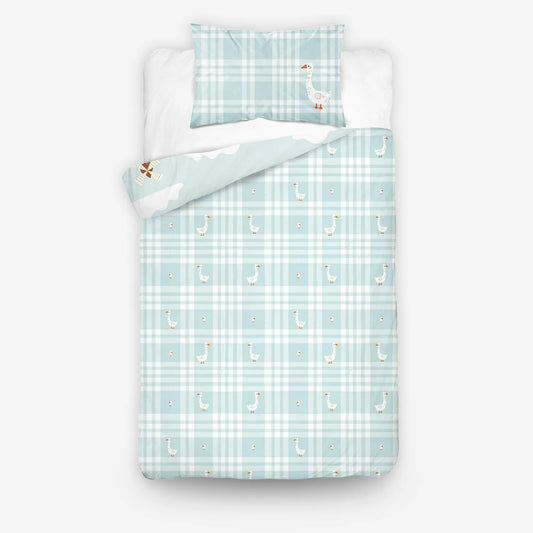 Ovis ágyneműhuzat hátoldali mintája liba mintával