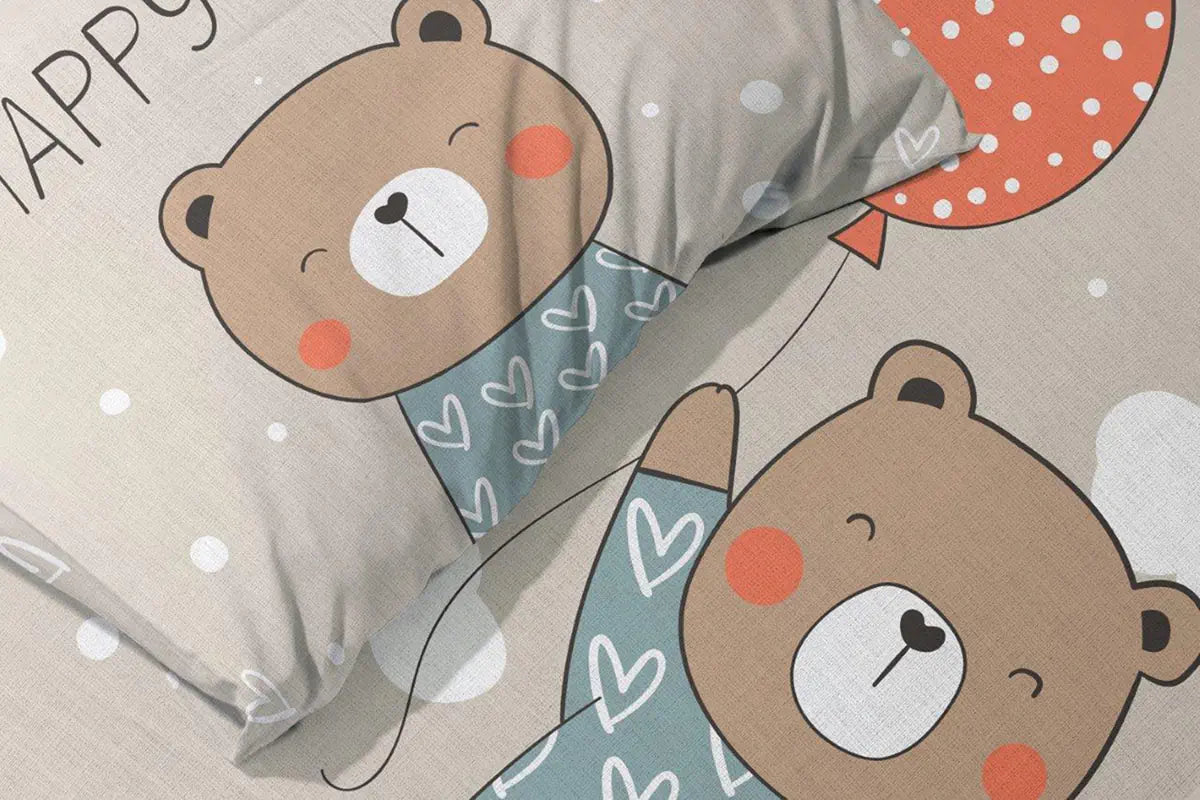 Macis ágynemű mintája közelről