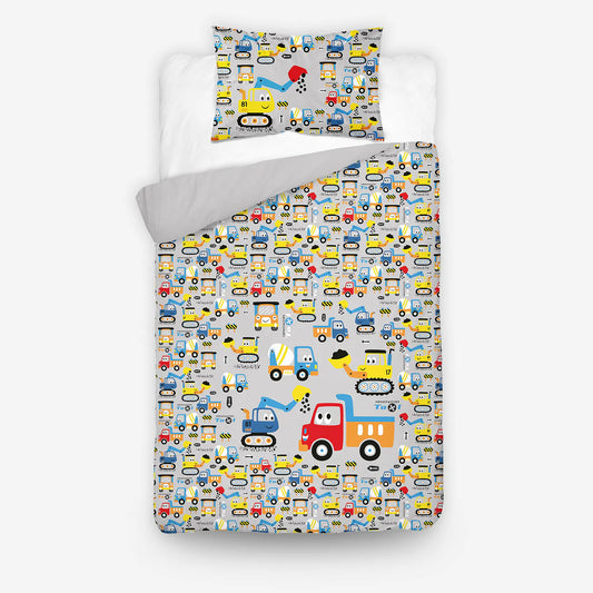 Ovis ágynemű hátoldala szürke hátterű markolós mintával