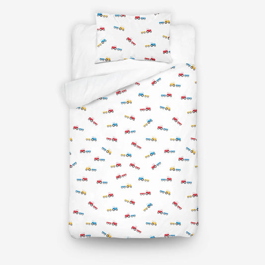 Ovis ágynemű 100x135 cm hátoldala traktoros mintával