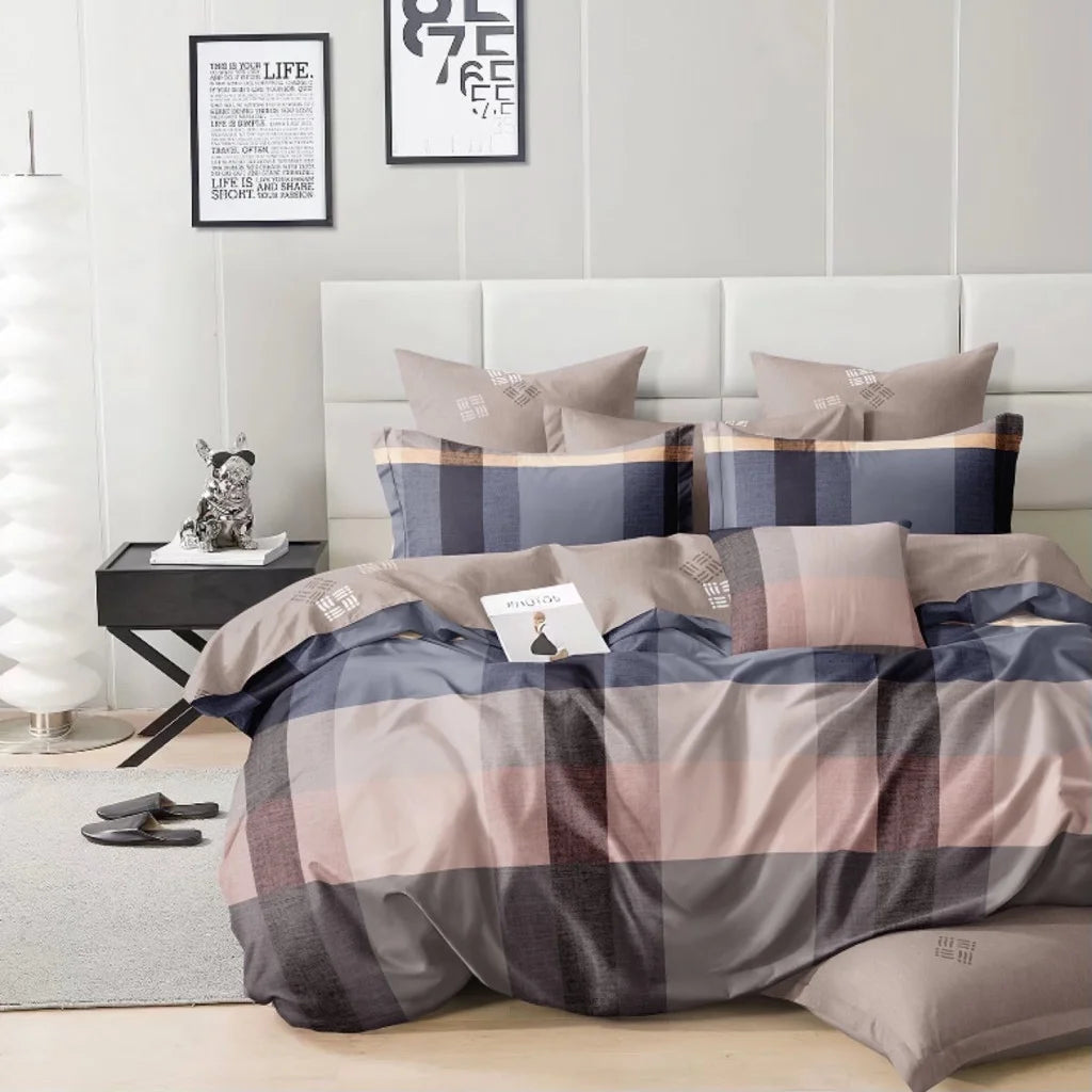 VIBE 3 részes ágyneműhuzat pamut ágynemű szett 140x200 cm, trendi ágynemű garnitúra fiatalos stílusban