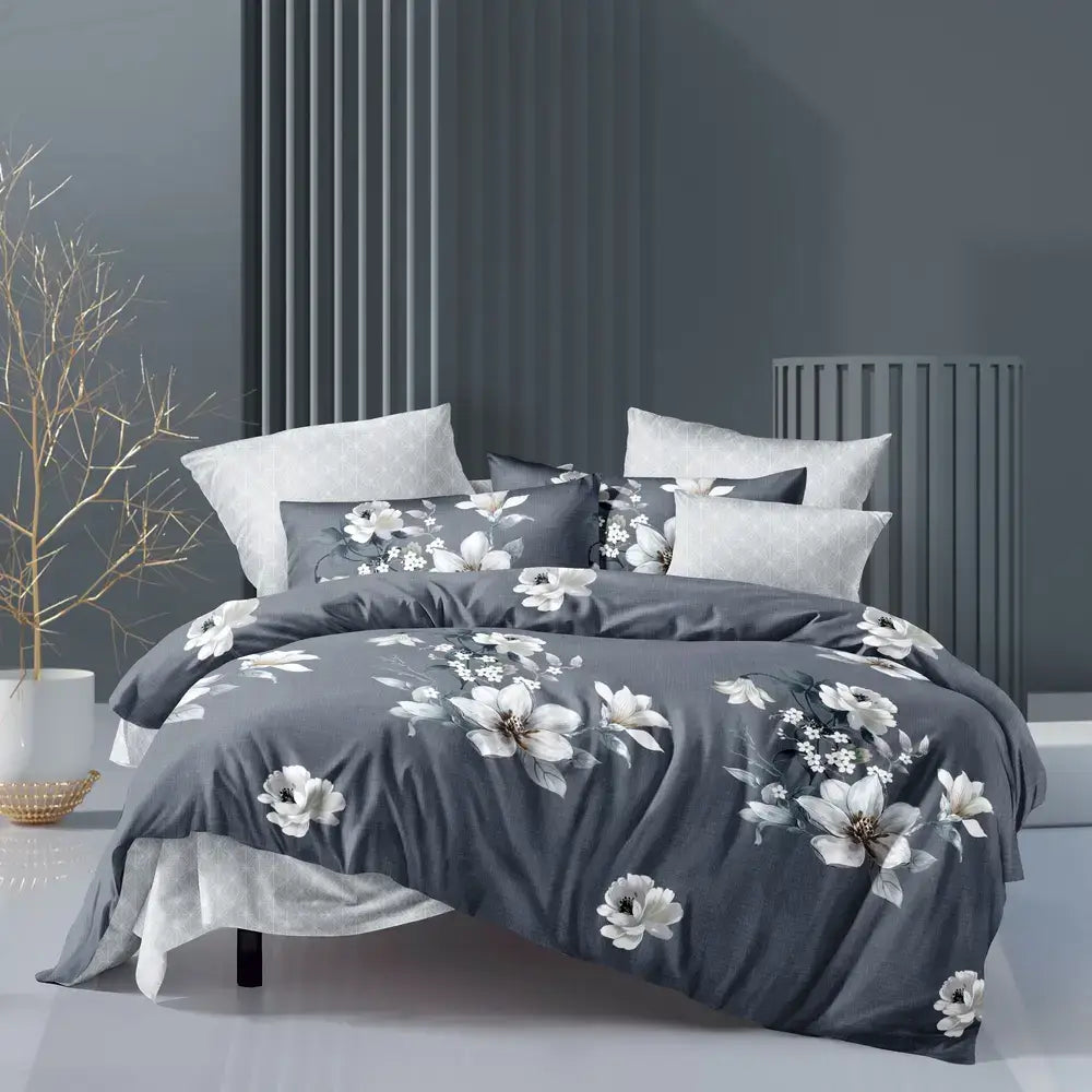 MISTY 7 részes ágyneműhuzat pamut ágynemű szett 140x200 cm, modern mintás ágynemű garnitúra