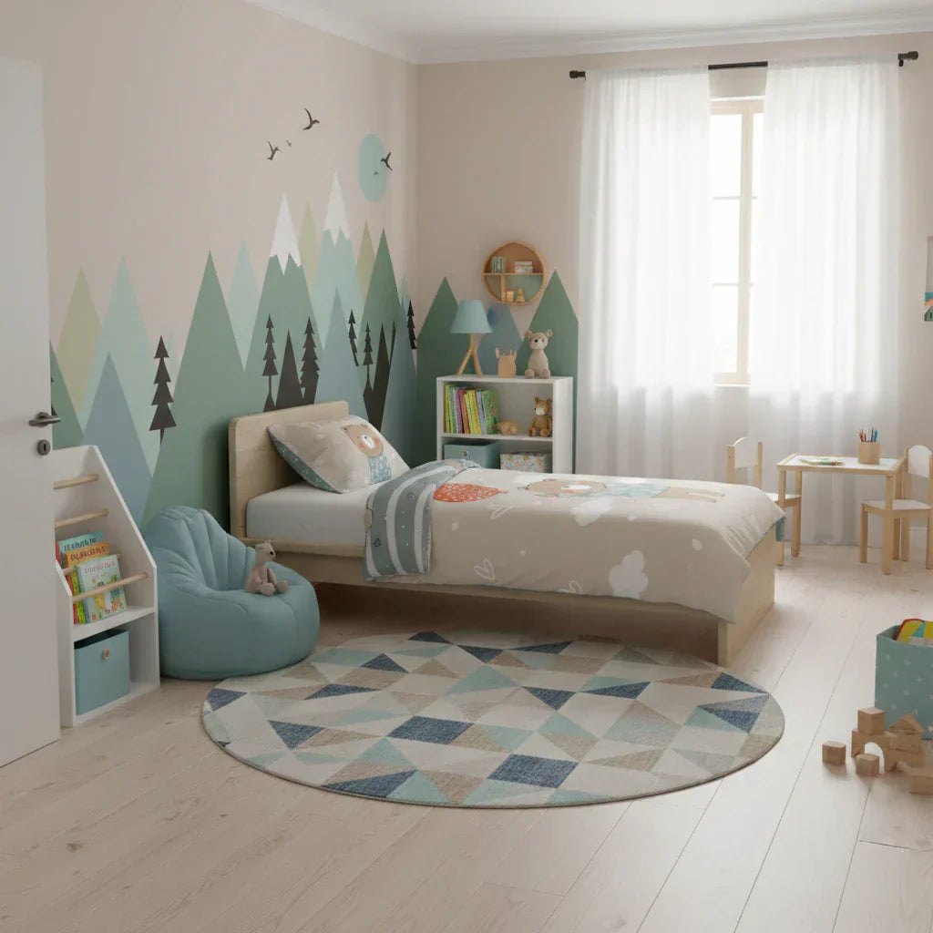 Ovis ágyneműhuzat macis mintával gyerekszobában