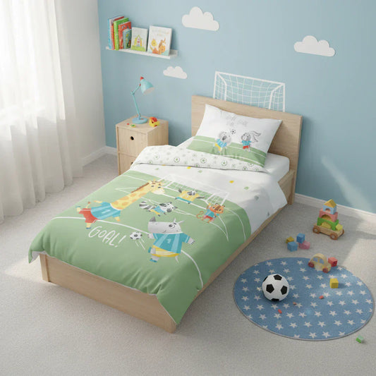 Állatos ágynemű gyerekszobában