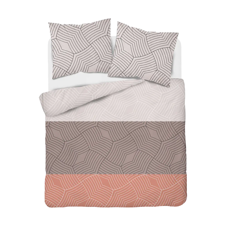 Színes 6 részes ágynemű garnitúra csíkos mintával