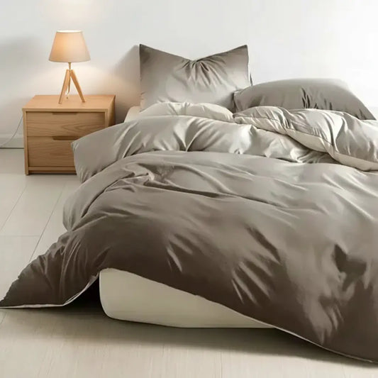 Ágyneműhuzat barna színátmenetes mintával 140x200 cm