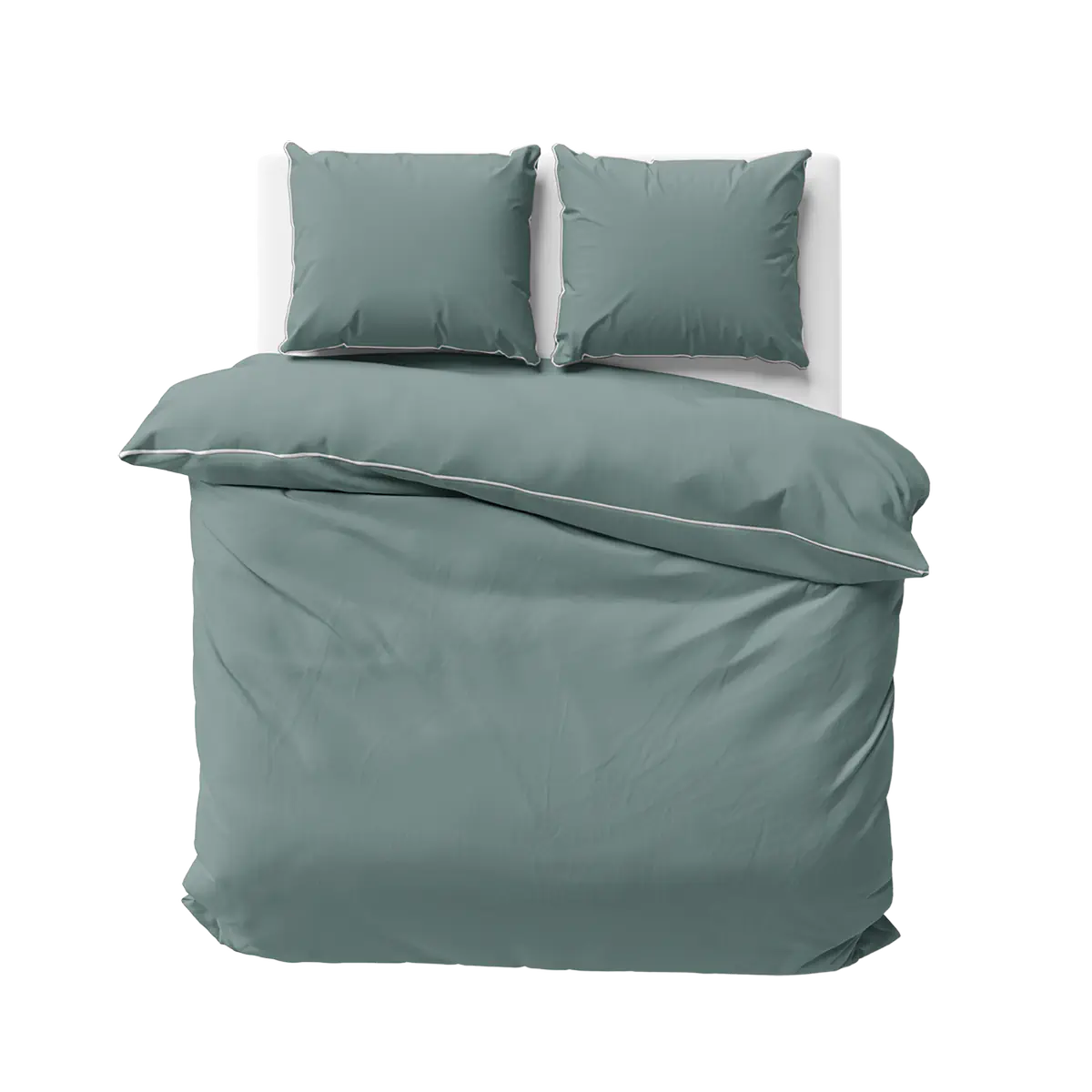 Szatén ágynemű zöld színben 140x200 cm