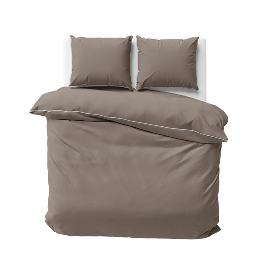 Luxus ágyneműhuzat taupe színben 140x200 cm