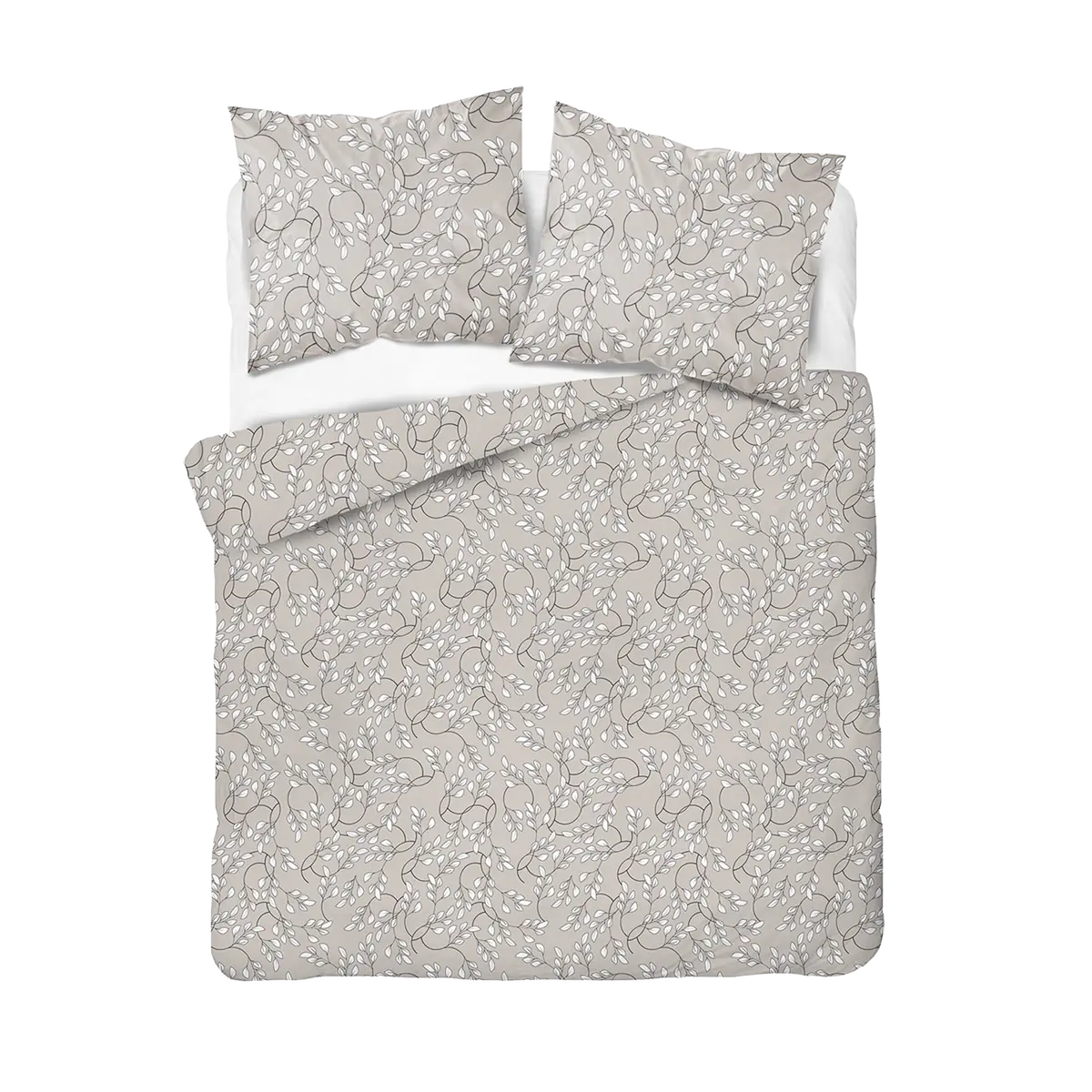 Ágyneműhuzat apró fehér leveles mintával 140x200 cm