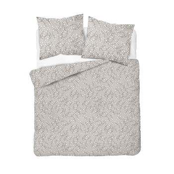 Ágyneműhuzat apró fehér leveles mintával 140x200 cm