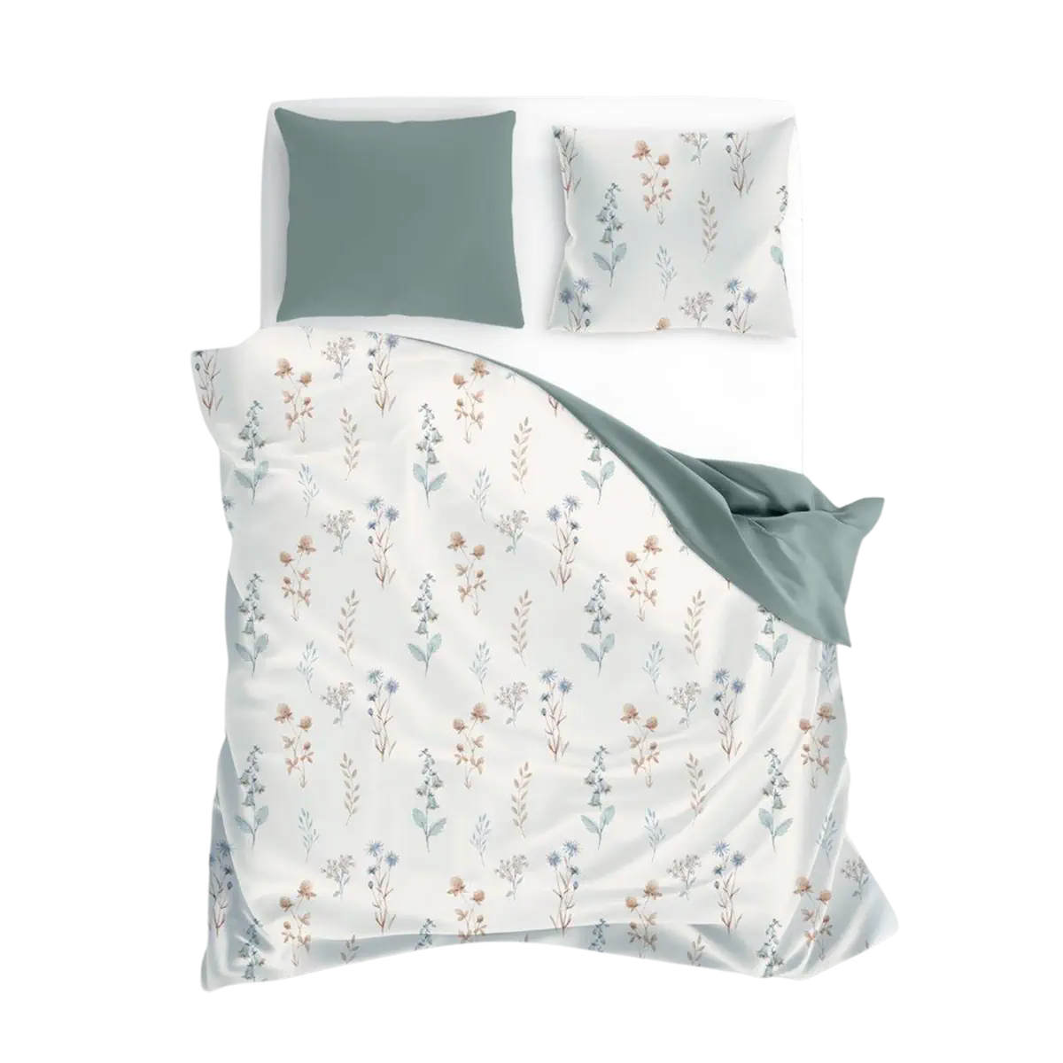 Ágyneműhuzat mezei virágos mintával 140x200 cm