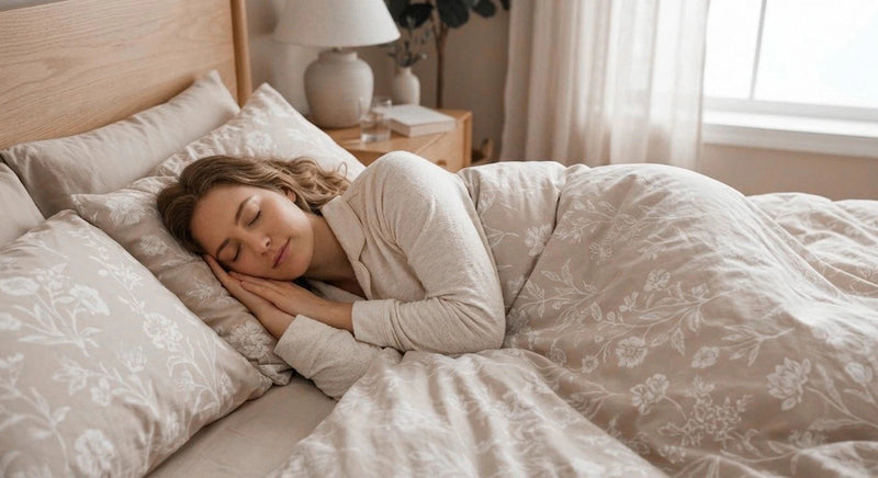 Fiatal nő békésen alszik