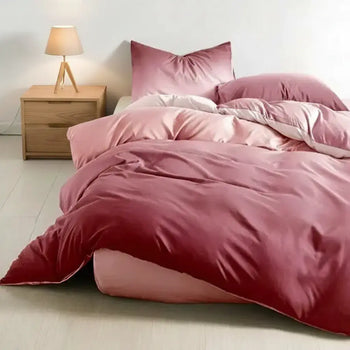 Ágyneműhuzat rózsaszín színátmenetes mintával 140x200 cm