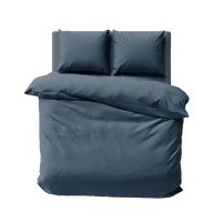 Szatén ágynemű kék színben 140x200 cm
