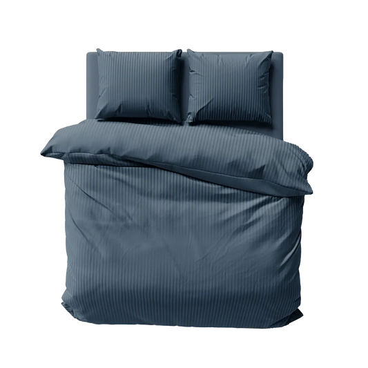 Szatén ágynemű kék színben 140x200 cm