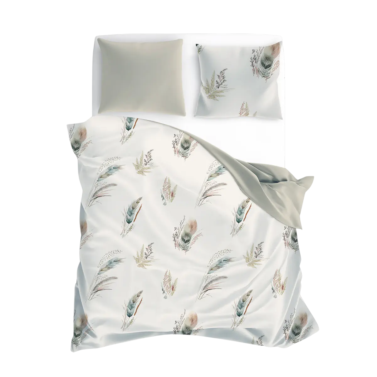 Ágyneműhuzat pamapafüves mintával 140x200 cm