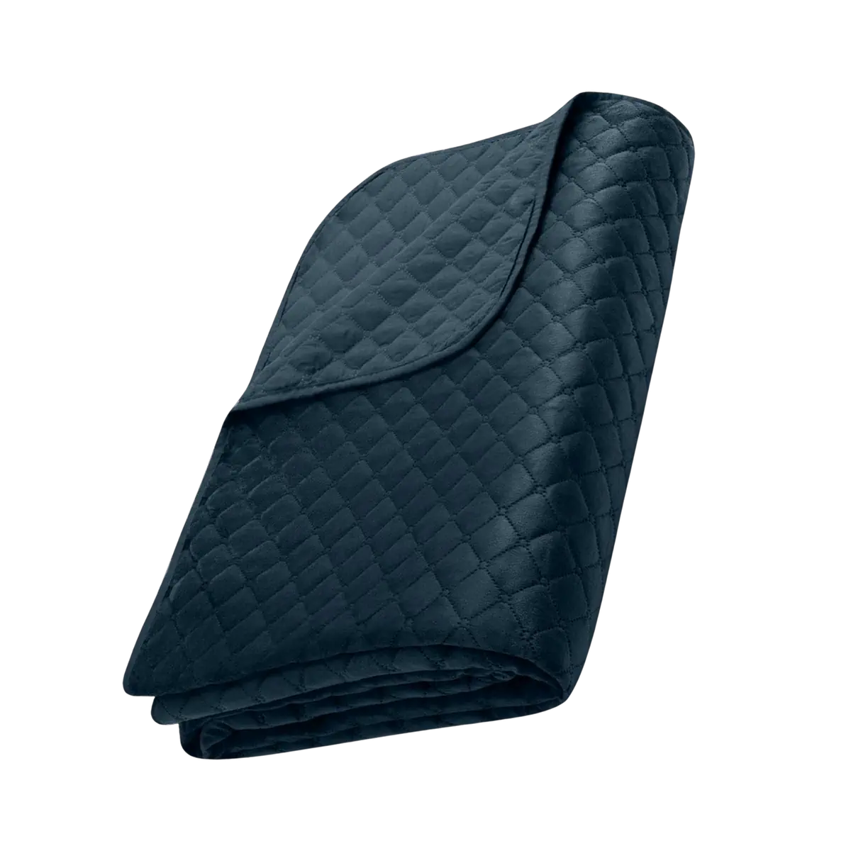 Kék steppelt ágytakaró