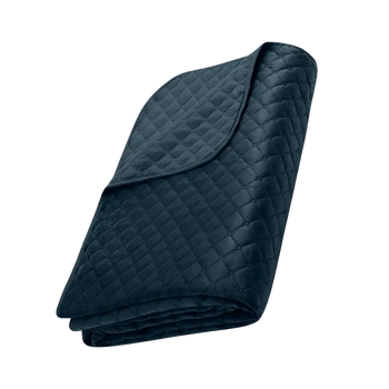 Kék steppelt ágytakaró