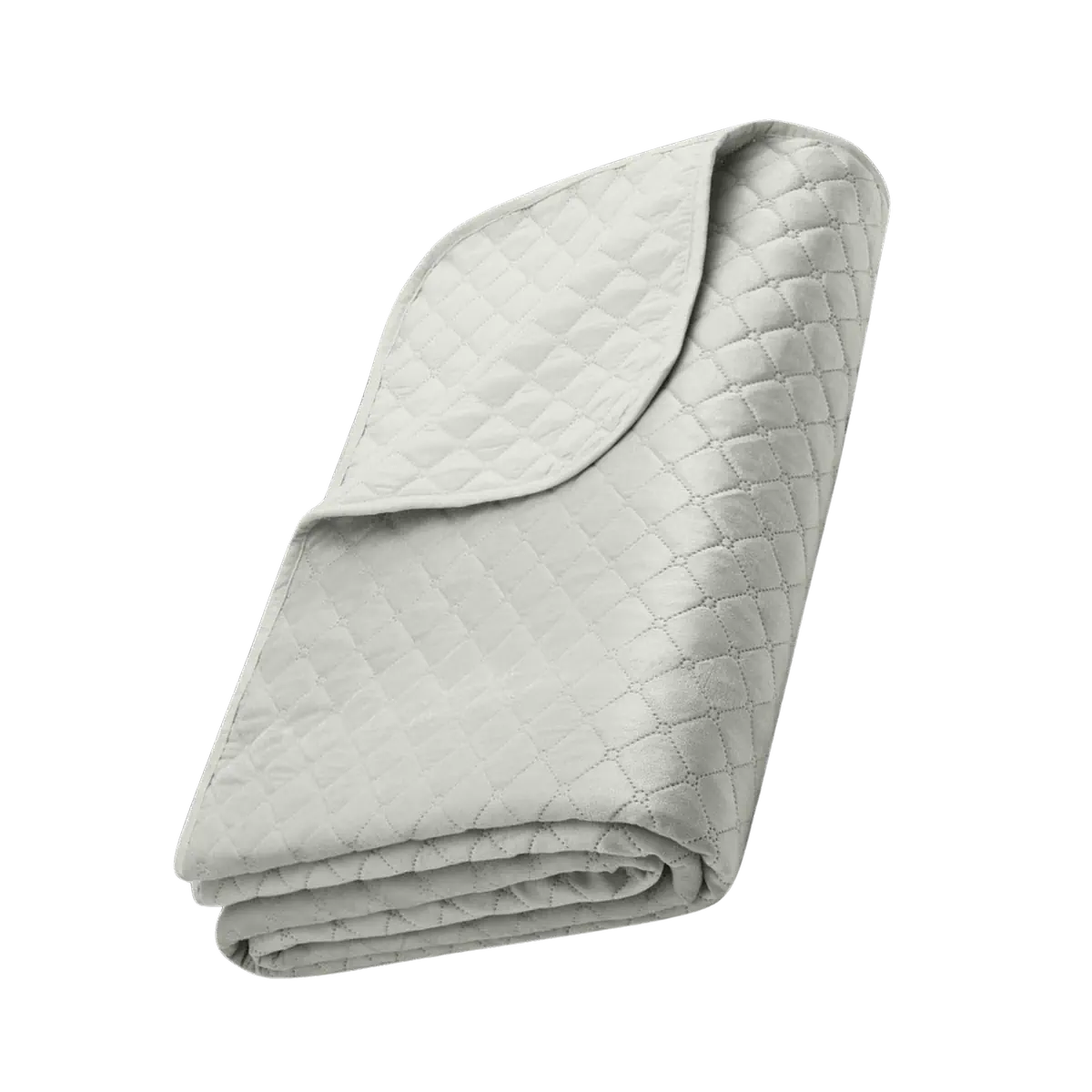 Szürke steppelt ágytakaró