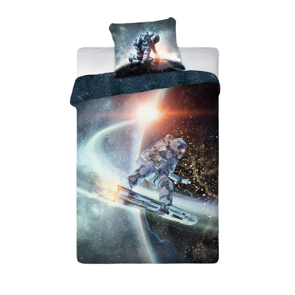 Gyerek ágynemű asztronautás mintával 140x200 cm