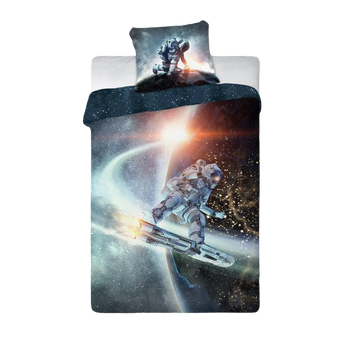 Gyerek ágynemű asztronautás mintával 140x200 cm