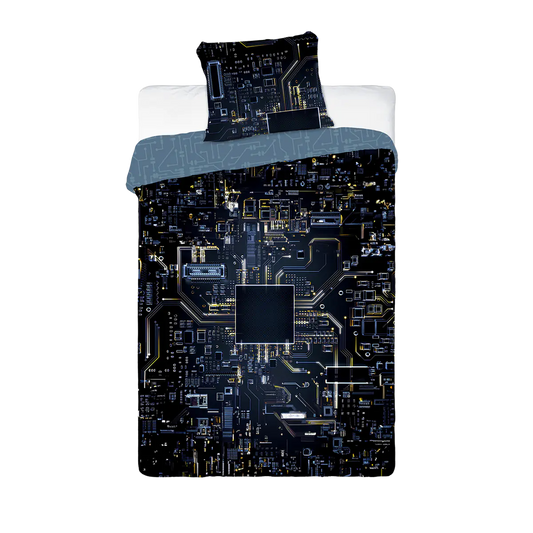 Világító ágynemű chip mintával 140x200 cm