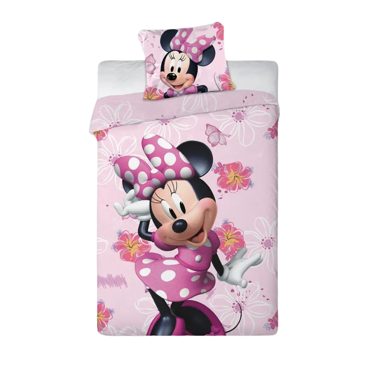 Minnie egér ágynemű rózsaszín 140x200 cm