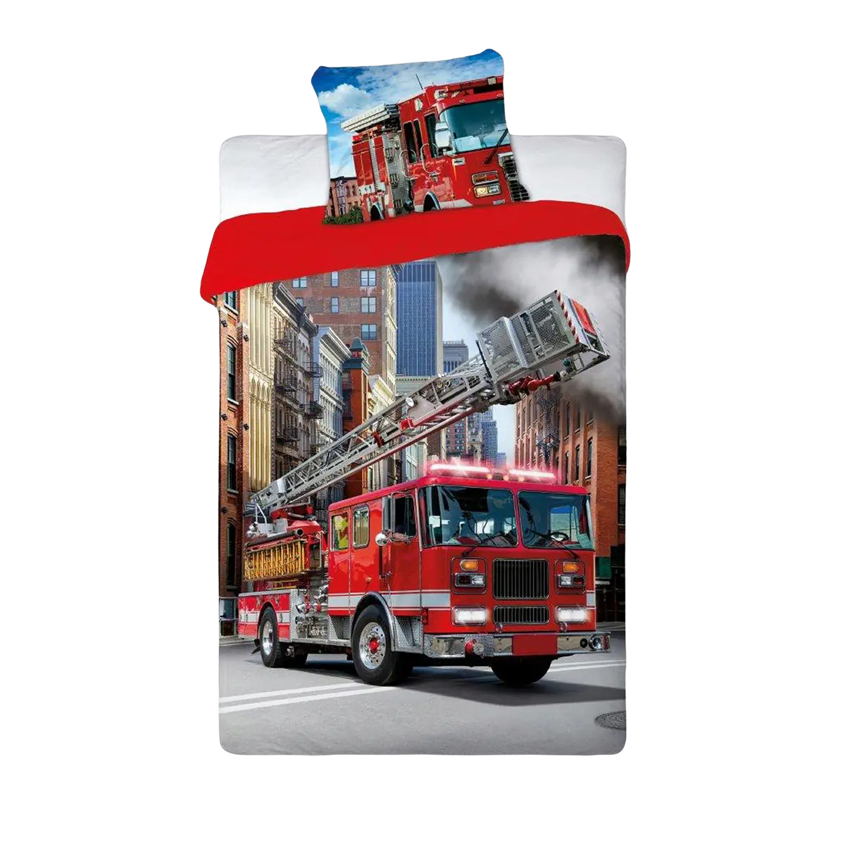 Gyerek ágynemű tűzoltós mintával 140x200 cm