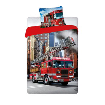 Gyerek ágynemű tűzoltós mintával 140x200 cm