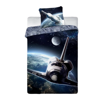 Gyerek ágynemű űrhajós mintával 140x200 cm