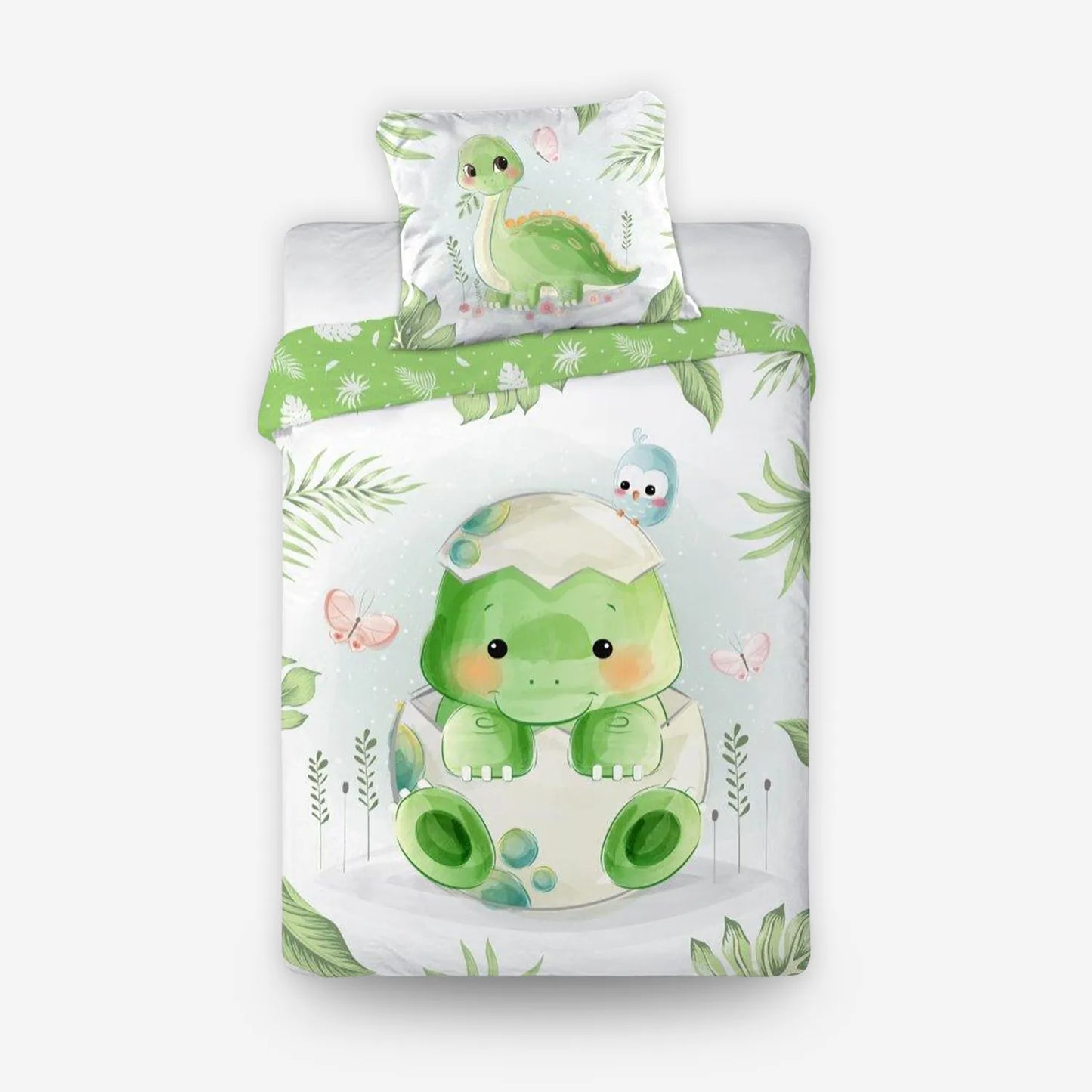 Ovis ágynemű tojásból kikelő dínó mintával 100x135 cm