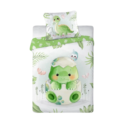 Ovis ágynemű tojásból kikelő dínó mintával 100x135 cm