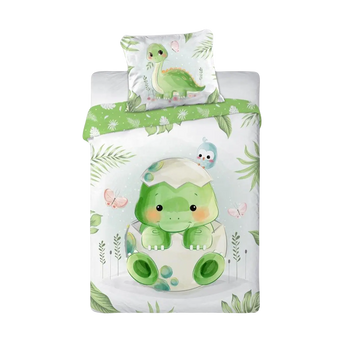 Ovis ágynemű tojásból kikelő dínó mintával 100x135 cm