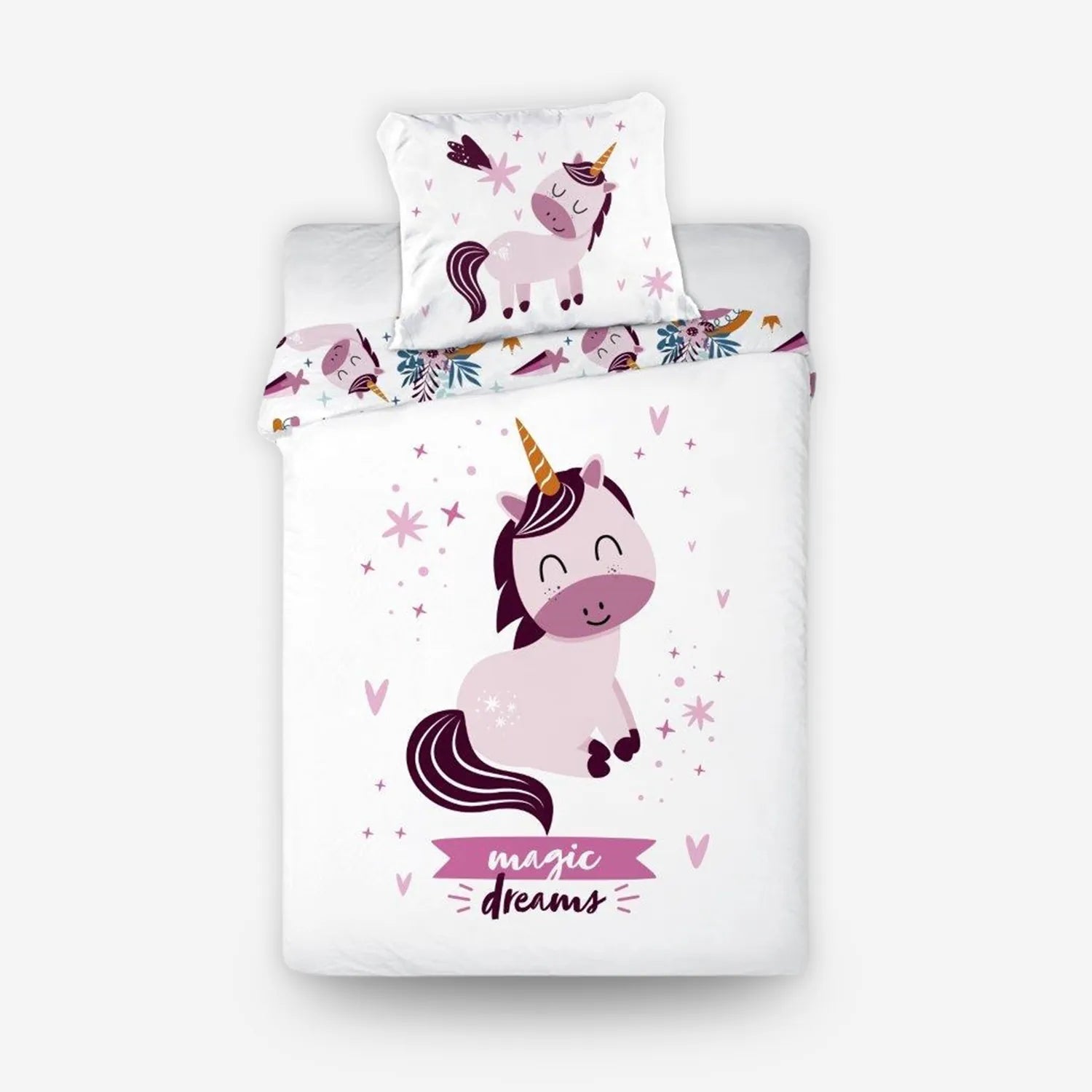 Ovis ágynemű unikornis mintával 100x135 cm