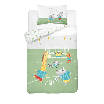 Ovis ágynemű 100x135 cm focizó állatokkal