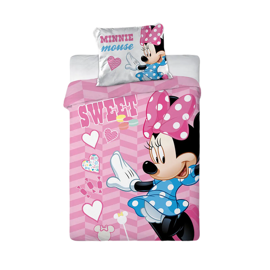 Minnie egér ágynemű rózsaszín 100x135 cm
