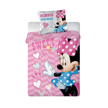 Minnie egér ágynemű rózsaszín 100x135 cm