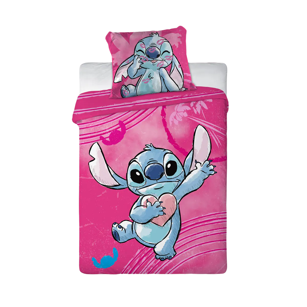Stitch ágynemű rózsaszín 100x135 cm