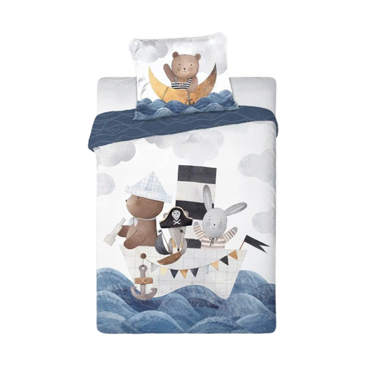 Ovis ágynemű világító tengerészes mintával 100x135 cm