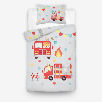 Ovis ágynemű tűzoltóautós mintával  100x135 cm