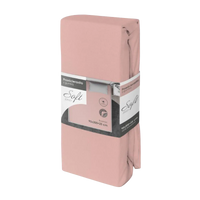 Pamut jersey gumis lepedő rózsaszínben