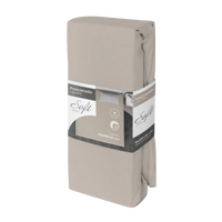 Pamut jersey gumis lepedő szürke színben