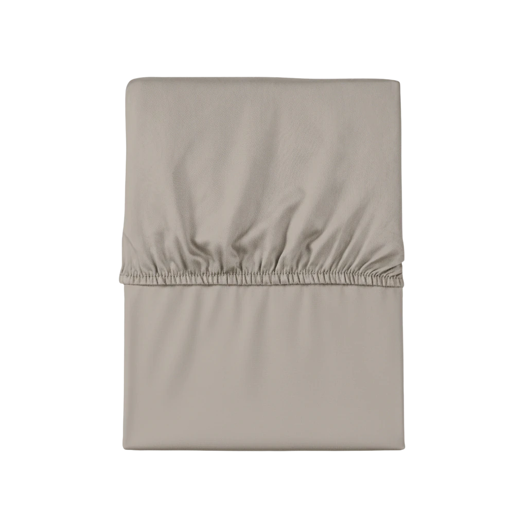 Pamut gumis lepedő taupe színben